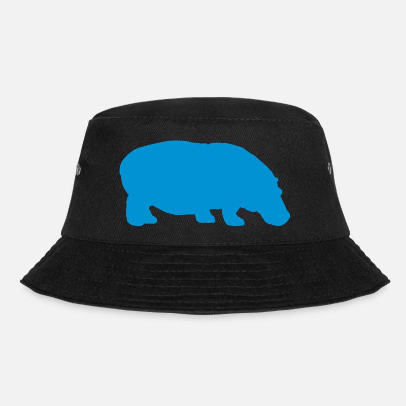 nilpferd - Bucket Hat - Schwarz