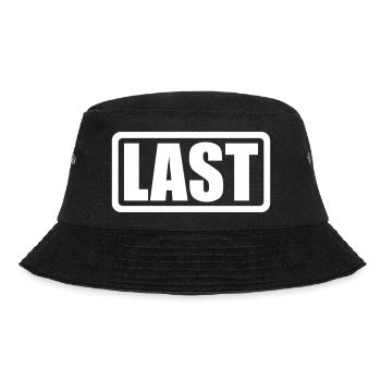 LAST Logo mit Rahmen - Bucket Hat - Schwarz - Vorne - Lela (165cm)