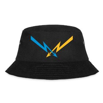 2 blitze muster elektrisch strom energie starkstro - Bucket Hat - Schwarz - Vorne - Lela (165cm)