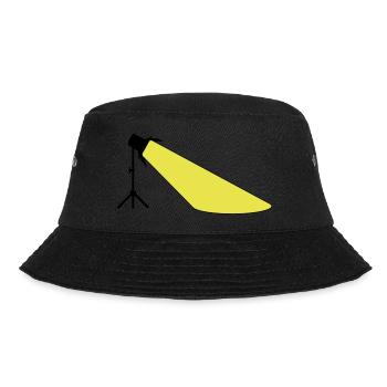 Scheinwerfer auf Ständer mit Lichtkegel zweifarbig - Bucket Hat - Schwarz - Vorne - Lela (165cm)