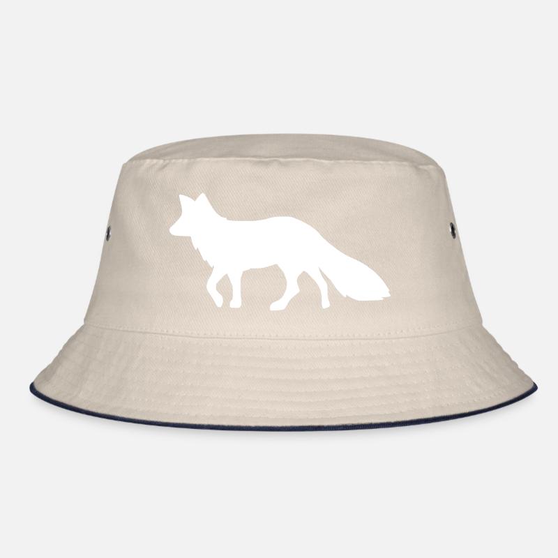 Fox white fox white Bucket Hat