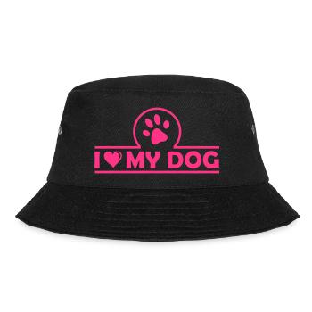i love my dog - Bucket Hat - black - Front - Lela (165cm)