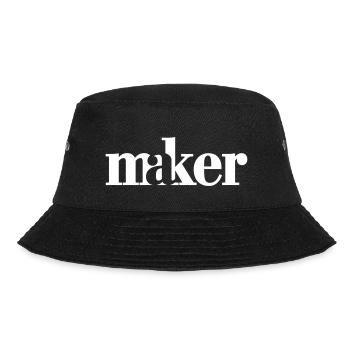 maker - Bucket Hat - Schwarz - Vorne - Lela (165cm)