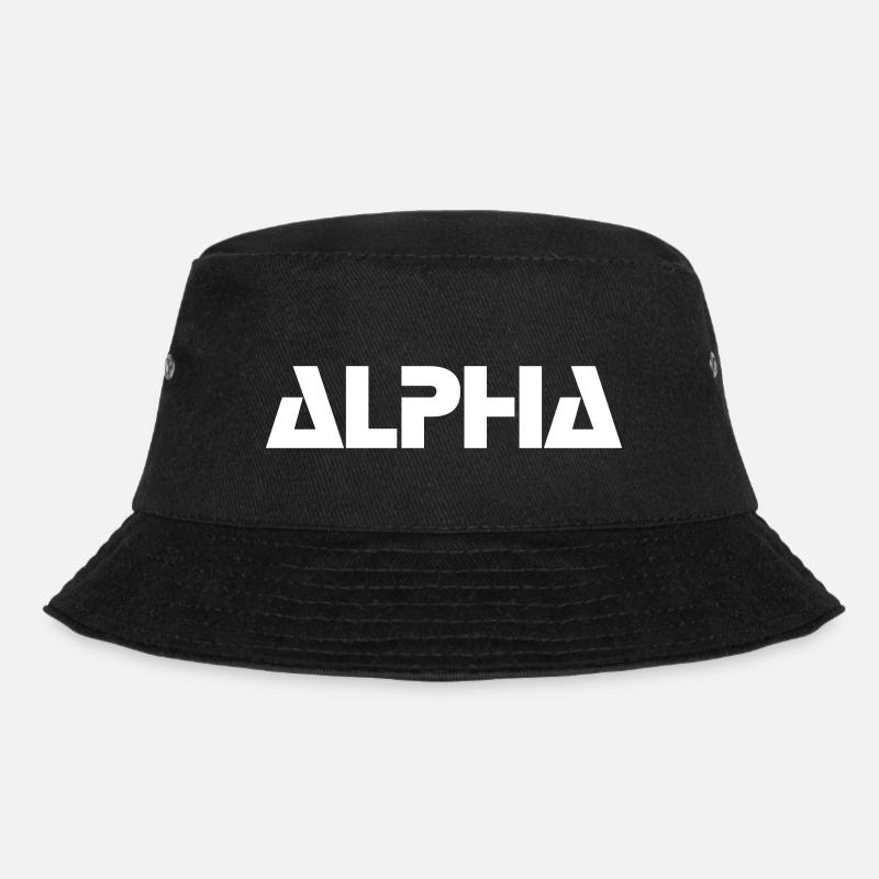 ALPHA - Bucket Hat - Schwarz