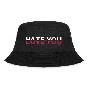 Hate Love You - Bucket Hat - black - Front - Lela (165cm)