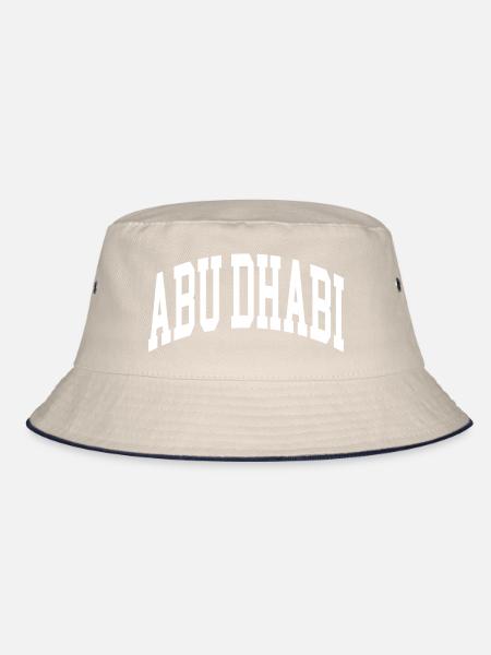 Abu Dhabi - Bucket Hat - Natur/Navy - Vorne