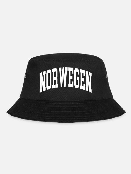 Norwegen - Bucket Hat - Schwarz
