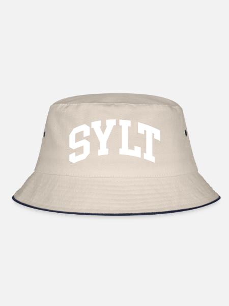 Sylt - Bucket Hat - ecru/navy - Front