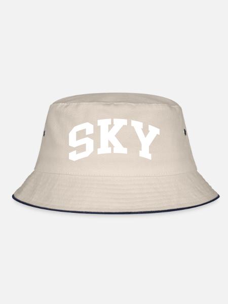 Sky - Bucket Hat - ecru/navy - Front