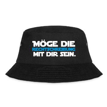 Möge die Rechtschreibung mit dir... Deutsch Lehrer - Bucket Hat - Schwarz - Vorne - Lela (165cm)