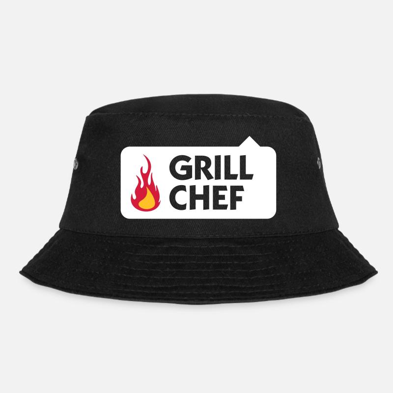 Ich bin der Grill Chef! - Bucket Hat - Schwarz
