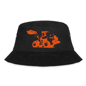 bulldozer_3 - Bucket Hat - Schwarz - Vorne - Lela (165cm)