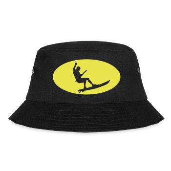 Kitesurf-Logo Fledermaus - Bucket Hat - Schwarz - Vorne - Lela (165cm)