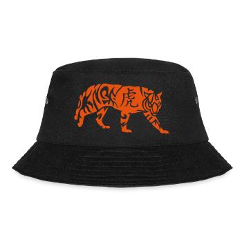 tiger Chinese astrological sign - Bucket Hat - black - Front - Lela (165cm)