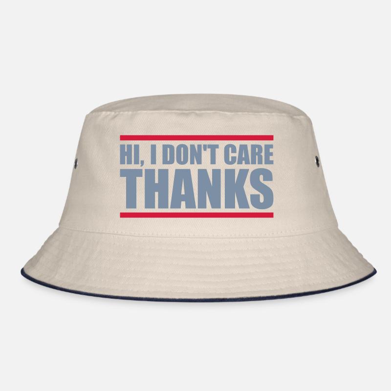 Hi I dont care Bucket Hat