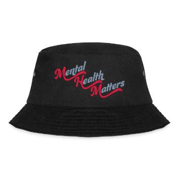 mental health matters quote - Bucket Hat - black - Front - Lela (165cm)