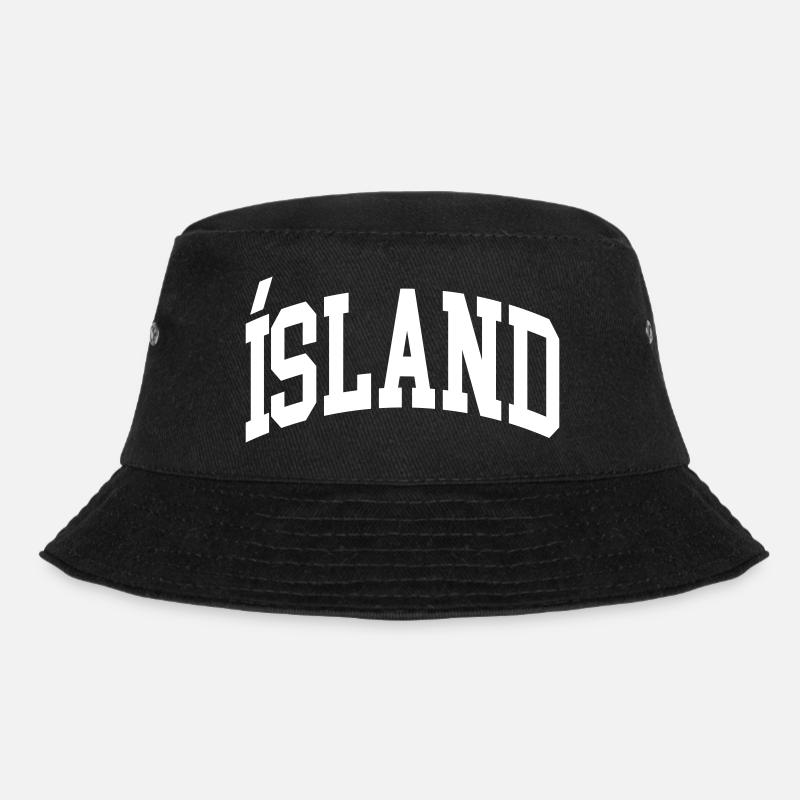 Island - Bucket Hat - Schwarz