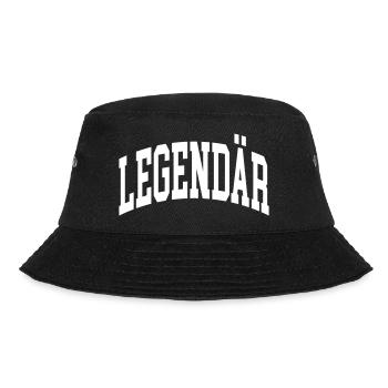 Legendär - Bucket Hat - Schwarz - Vorne - Lela (165cm)