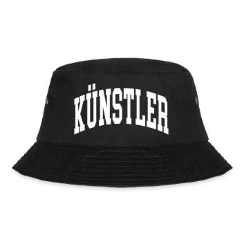 Künstler - Bucket Hat - Schwarz - Vorne - Lela (165cm)