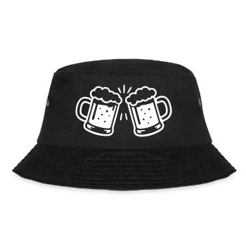 Bier Anstossen Prost - Bucket Hat - Schwarz - Vorne - Lela (165cm)