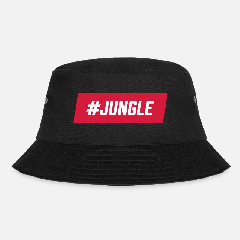 #Jungle - Bucket Hat - black