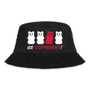 Be Different! - Bucket Hat - Schwarz - Vorne - Lela (165cm)