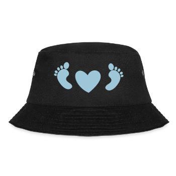 pieds de bébé avec coeur d'amour en bleu - Bob - noir - Devant - Lela (165cm)