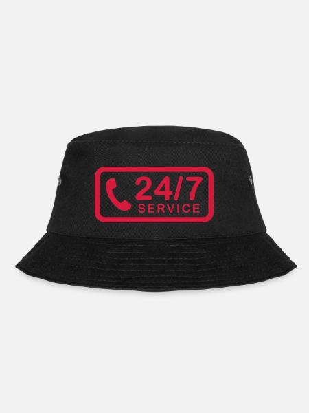 Service 24h/24 et 7h/24 - Bob - noir