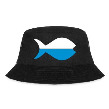 Two halves of fish - Bucket Hat - black - Front - Lela (165cm)