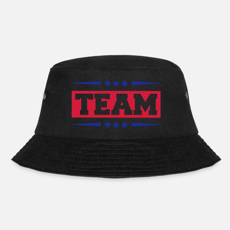 team - Bucket Hat - Schwarz