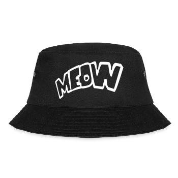 Meow Cat Comic Meow Lettres Chaton Texte Citation - Bob - noir - Devant - Lela (165cm)
