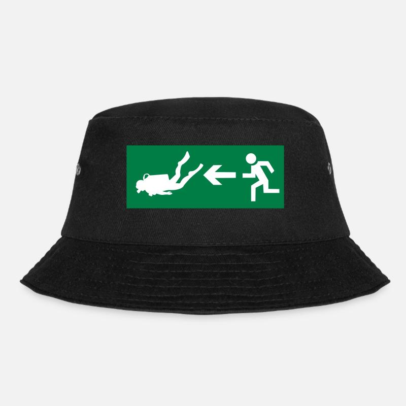 tauchen - Bucket Hat - Schwarz