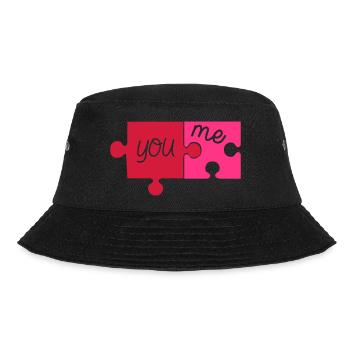 puzzle_you__me_02 - Bucket Hat - Schwarz - Vorne - Lela (165cm)