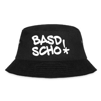 Basd scho, fränkisch, bayrisch, Spruch - Bucket Hat - Schwarz - Vorne - Lela (165cm)