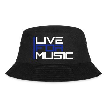 Music for Live Spruch Leben für Musik Club Partys - Bucket Hat - Schwarz - Vorne - Lela (165cm)