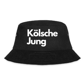 Kölsche Jung - Bucket Hat - Schwarz - Vorne - Lela (165cm)