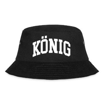König - Bucket Hat - Schwarz - Vorne - Lela (165cm)