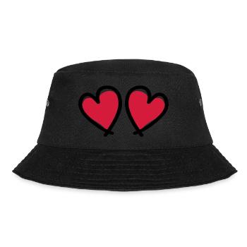 Hearts Love Symbol - Bucket Hat - black - Front - Lela (165cm)