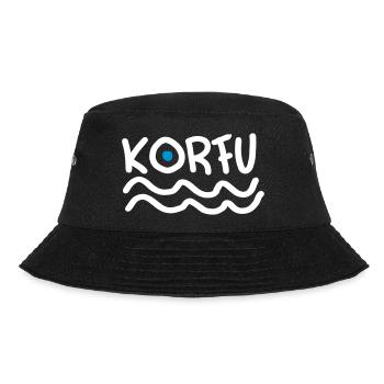 Korfu Urlaub - Bucket Hat - Schwarz - Vorne - Lela (165cm)