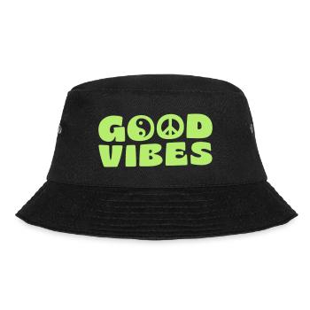 GOOD VIBES - Bucket Hat - Schwarz - Vorne - Lela (165cm)