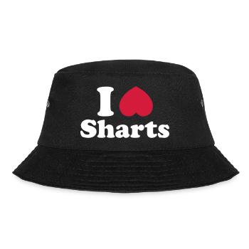 I Heart Sharts - Bucket Hat - black - Front - Lela (165cm)