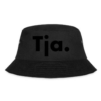 Tja. Einfaches Wort - viele Bedeutungen - Bucket Hat - Schwarz - Vorne - Lela (165cm)