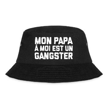 Mon papa à moi est un gangster - Chanson rap - Bob - noir - Devant - Lela (165cm)