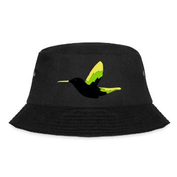Hummingbird Bird - Bucket Hat - black - Front - Lela (165cm)