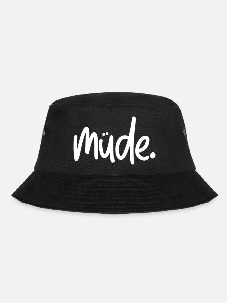 Müde - Bucket Hat - Schwarz
