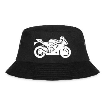 motorrad - Bucket Hat - Schwarz - Vorne - Lela (165cm)