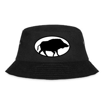 Wildschweine - Bucket Hat - Schwarz - Vorne - Lela (165cm)