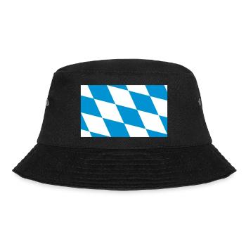 Bayern Flagge Blau Weiß - Bucket Hat - black - Front - Lela (165cm)
