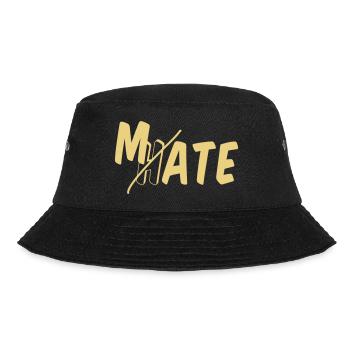 I mate you - Bucket Hat - Schwarz - Vorne - Lela (165cm)