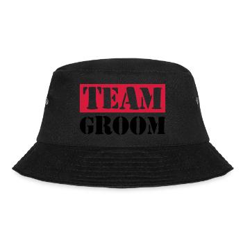 Team Groom Wedding Saying - Bucket Hat - black - Front - Lela (165cm)